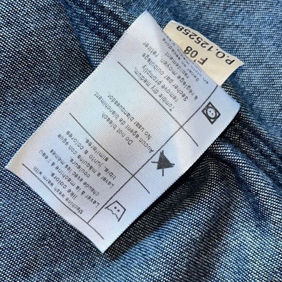 Vintage Carhartt Denim Pearl Snap Shirt Rugged Western Cowboy 2XL - Picture 9 of 15